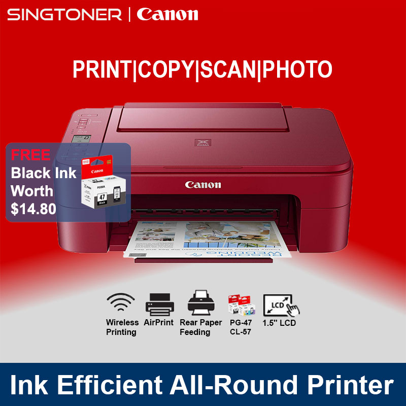 [Local Warranty] Canon PIXMA E3370 Wireless All-In-One Inkjet Printer E-3370 E 3370 colour printer color inkjet printer color printer ink tank printer inktank printer