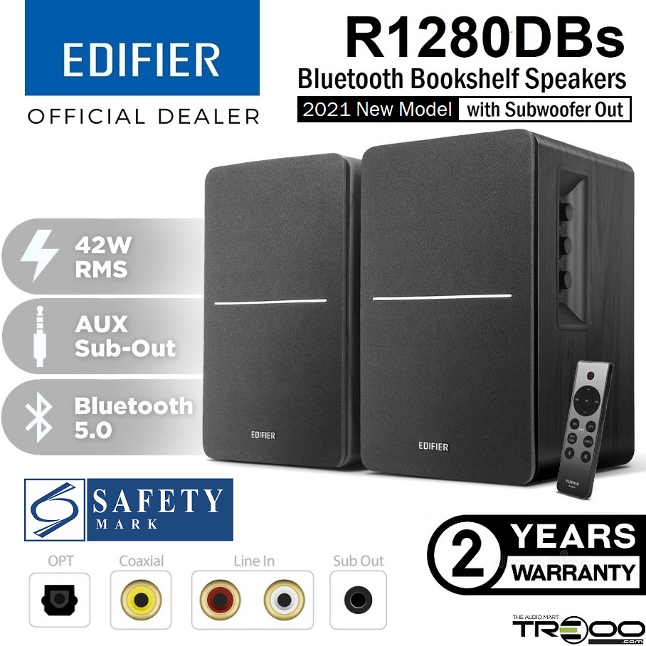 [Official] Edifier R1280DBs Wireless Bluetooth Desktop Bookshelf Speakers