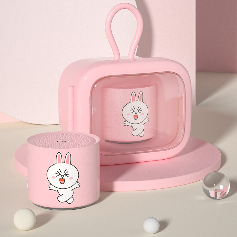 LINE FRIENDS Wireless Bluetooth Speaker A128 Retro TV Design Subwoofer Waterproof Portable Audio Great Exchang Gifte