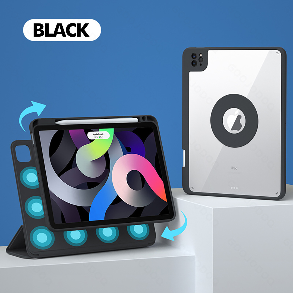 GOOJODOQ iPad Case For iPad Air 5 Air 4 Case for iPad Pro 11 Case 2021 2020 2018 for iPad 10.2 7th 8th 9th generation Case 360° Horizontal/Vertical Cover