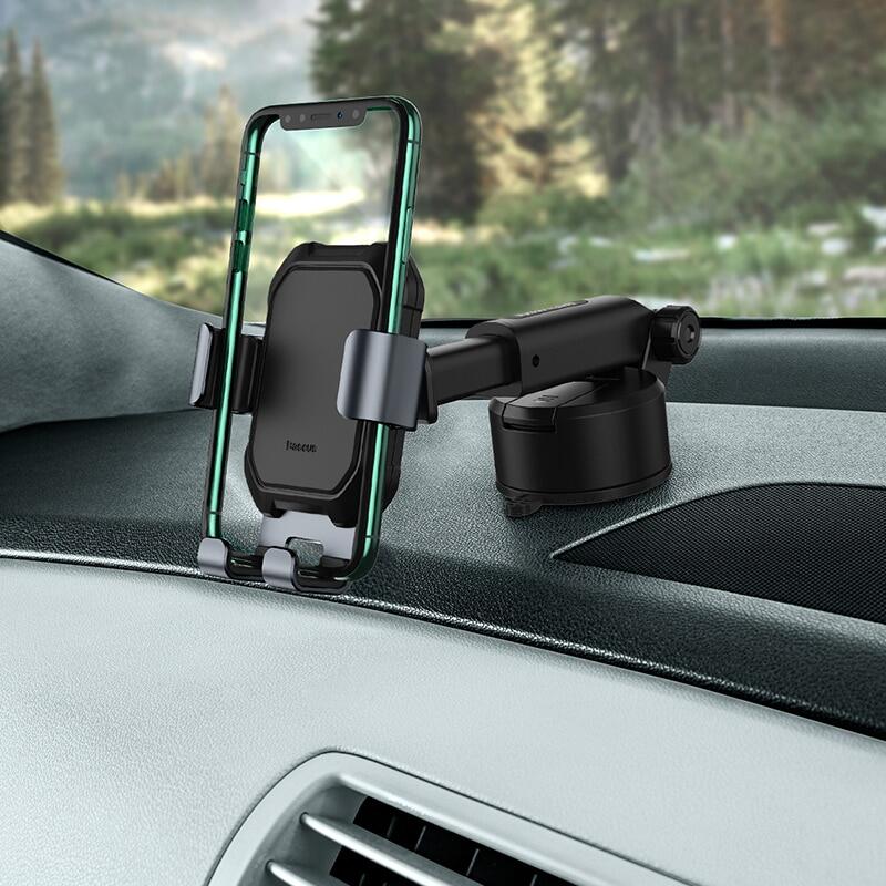 Baseus Car Phone Holder Stand Sucker for iPhone Xiaomi Strong Suction Cup Car Mount Holder 360 Adjustable Gravity Car Holder