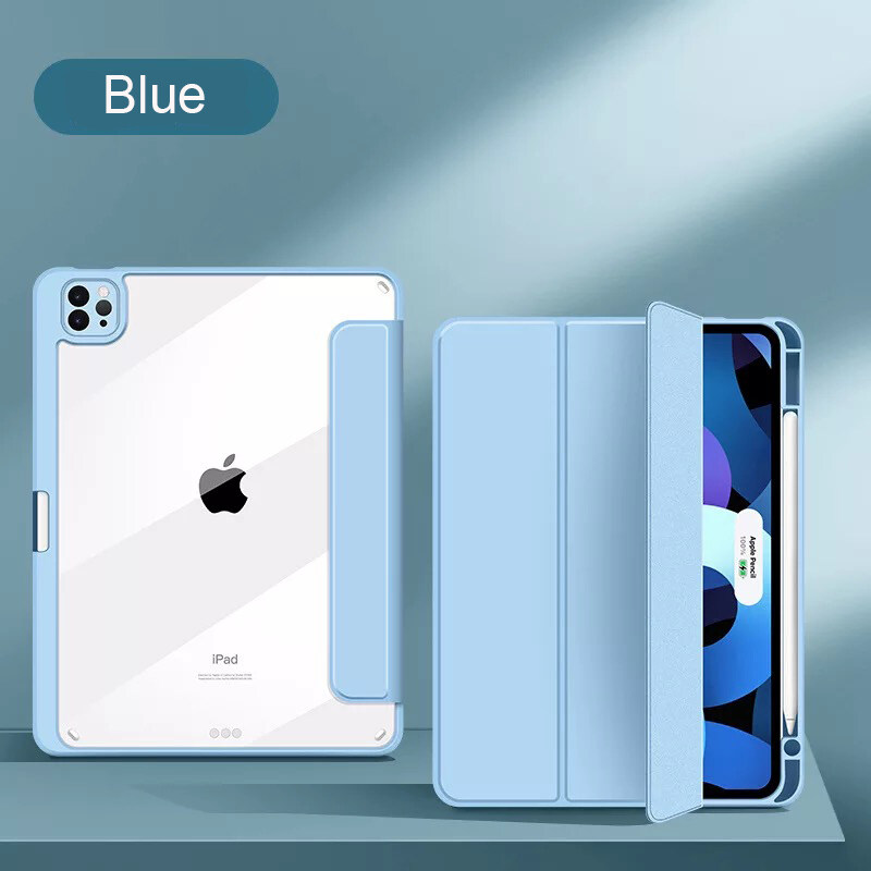 Magnetic Tablet Case for iPad 10th Gen 2022 iPad mini 6th Gen / iPad Air 5th 4 2020 / for iPad 9th 8th 7th 10.2 2020 / iPad Pro 11 12.9 2022 2020 2018 Generation Smart Case with Pencil Holder Soft Bac