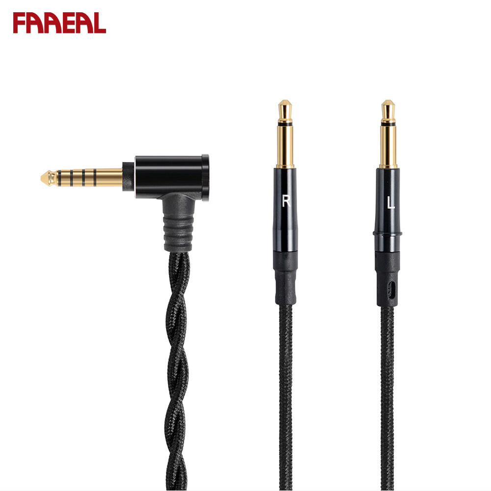 FAAEAL Hifiman Earphone Cable Dual 3.5mm Plug Replacement Upgrade Cables 2.5/3.5/4.4mm Version Headphones Accessories For Hifiman Sundara Arya Ananda Denon AH-D600 MEZE 99 Classics