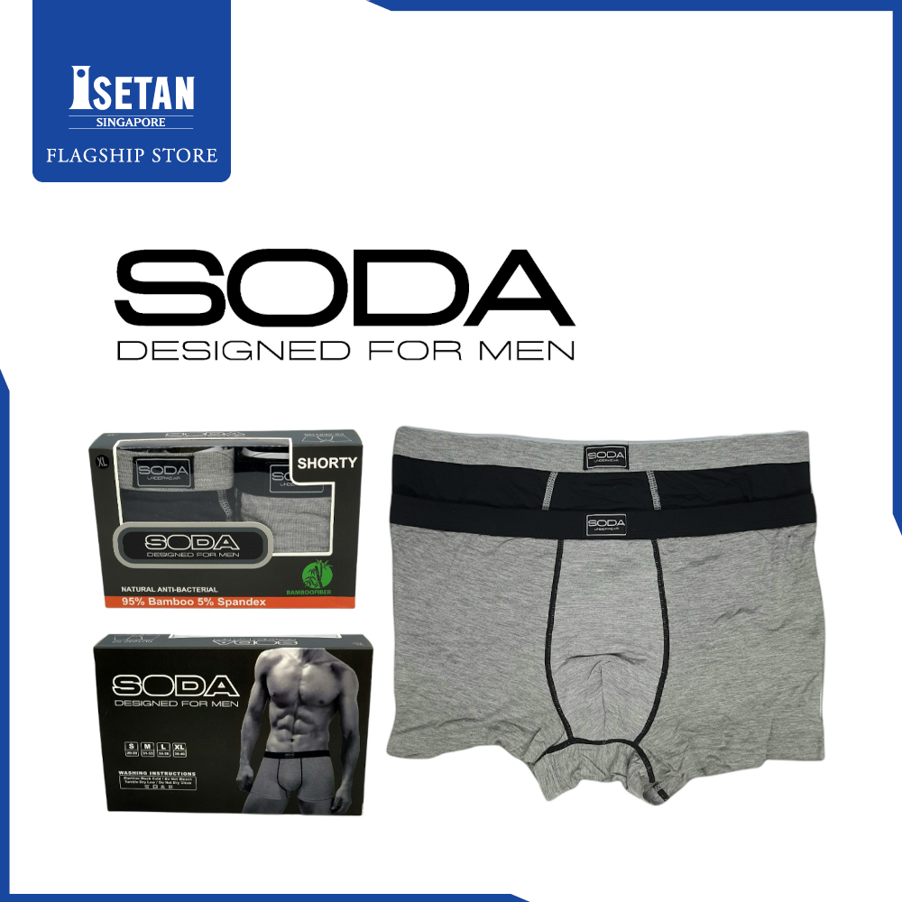 Soda 2 Piece-Pack Bamboo fiber Shorty Trunks