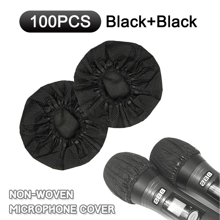 BlueWow Disposable Non-woven Microphone Cover Removal Windscreen Protective Mic Cap Pad for KTV Wireless Microphone
