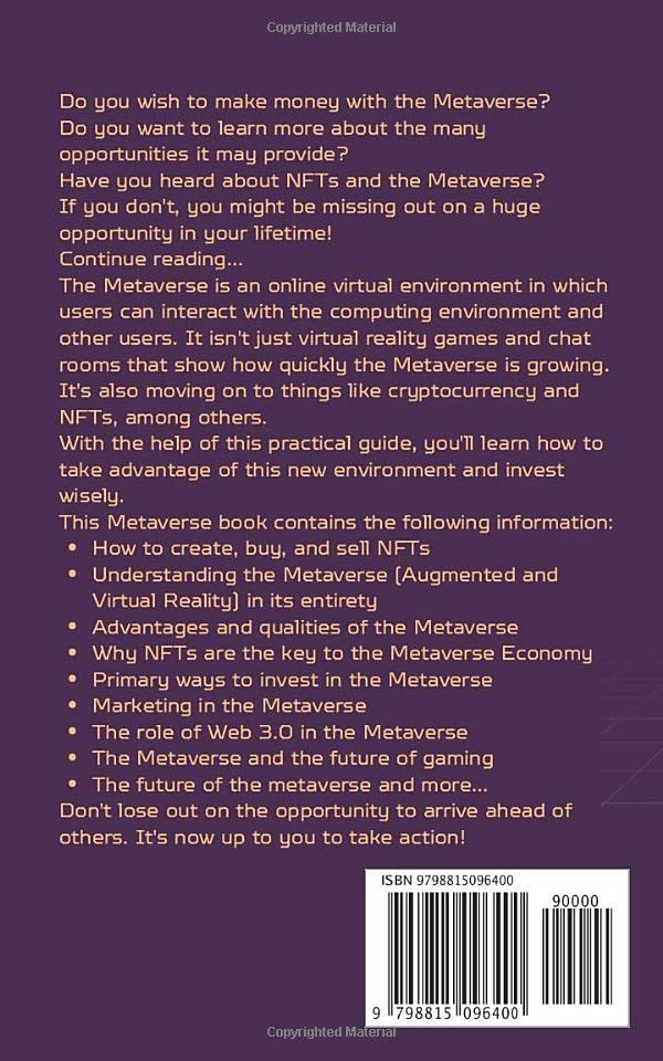 NFT is The Key to The Metaverse: Start the Journey to Web3 as a Creator or a Coach | Learn Metaverse, Investing in Virtual Land, NFTs, & Virtual Reality
