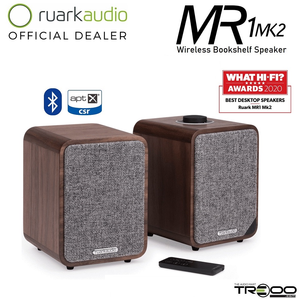 Ruark Audio MR1 Mk2 Wireless Bluetooth Desktop Bookshelf Speakers