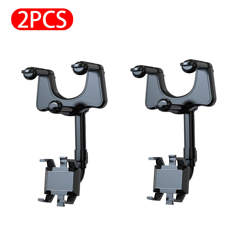 Car Rearview Mirror Phone Mount 360 Degree Rotation Adjustable Phone Holder Parallel to Rearview Car Interior Accessories