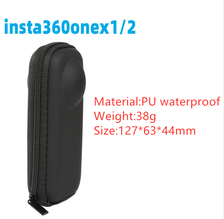 Large Carry Case Protective Insta360 X 3/one x/one x2 Storage Travel Bag with Shock-Proof Foam Padding for Insta 360 ONE X 2 Camera, Selfie Stick, Charger, Housing Case and Other Accessories (Black)