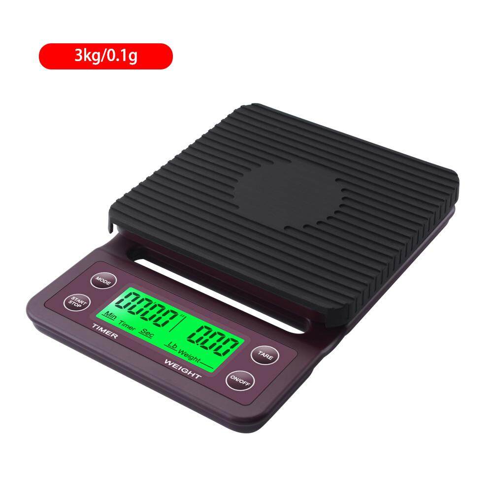 3kg/0.1g 5kg/0.1g Drip Coffee Scale With Timer Portable Electronic Digital Kitchen Scale High Precision LCD Electronic Scales