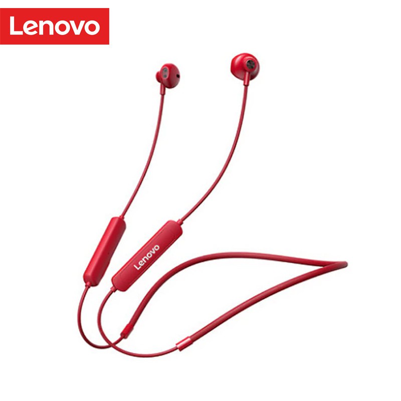 Lenovo SH1 Neckband Sports Bluetooth 5.0 Earphone True Wireless Earbuds Headset Handfree 5.0 IPX5 Long Battery TWS Headset with mic audio earpieces Headphone Microphone Audio