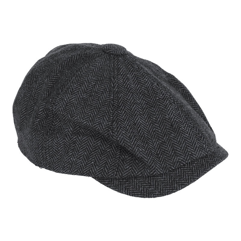 Men beret vintage Herringbone Gatsby Tweed peaky blinders hat Newsboy Beret Hat spring Flat Peaked Beret Hats