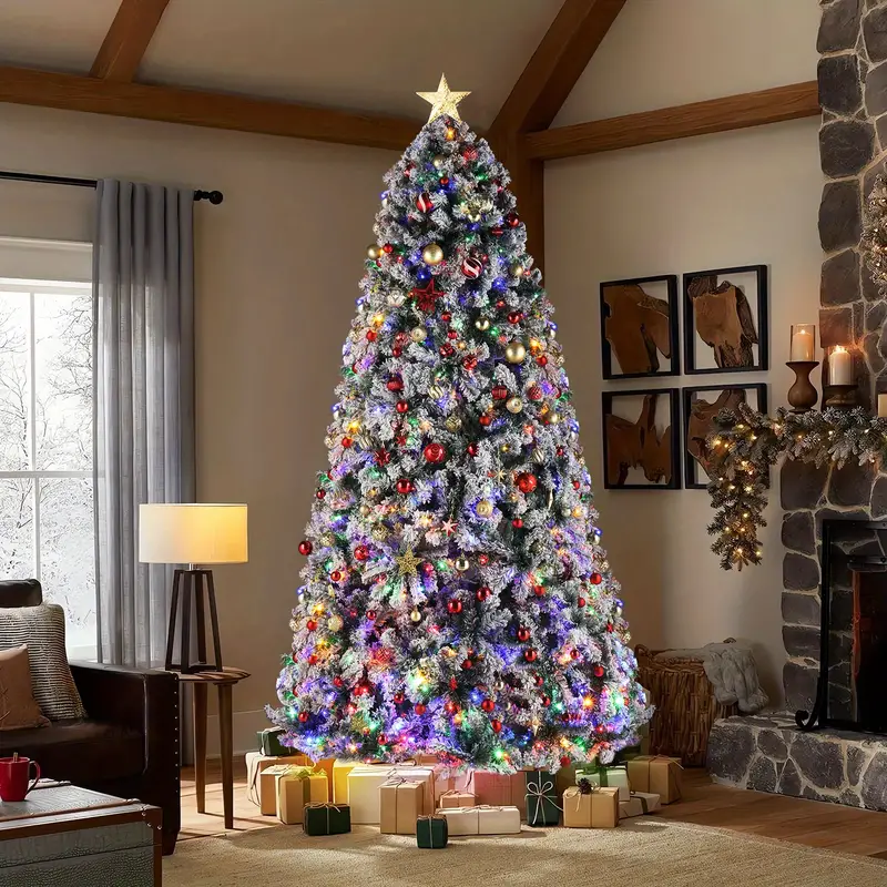 9ft 2094 Branch PVC Material Automatic Tree Structure with 900 Warm Color Lights
