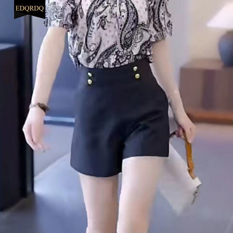 EDQRDQ Women's Cold Shoulder Summer Shirts O Neck Tops Short Sleeve Floral Flowy Chiffon Shirts