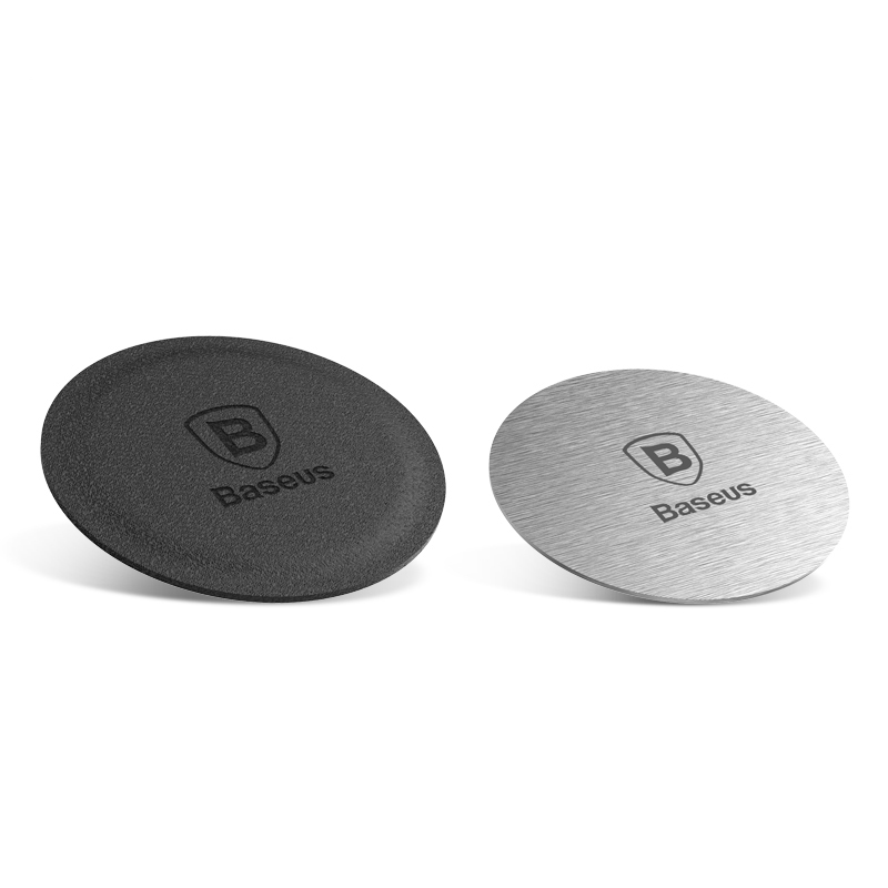 Baseus 2pcs Magnetic Disk Metal Plate & Leather For Car Phone Holder Magnet Iron Sheets For Magnetic Air Vent Mount Car Holder Stand