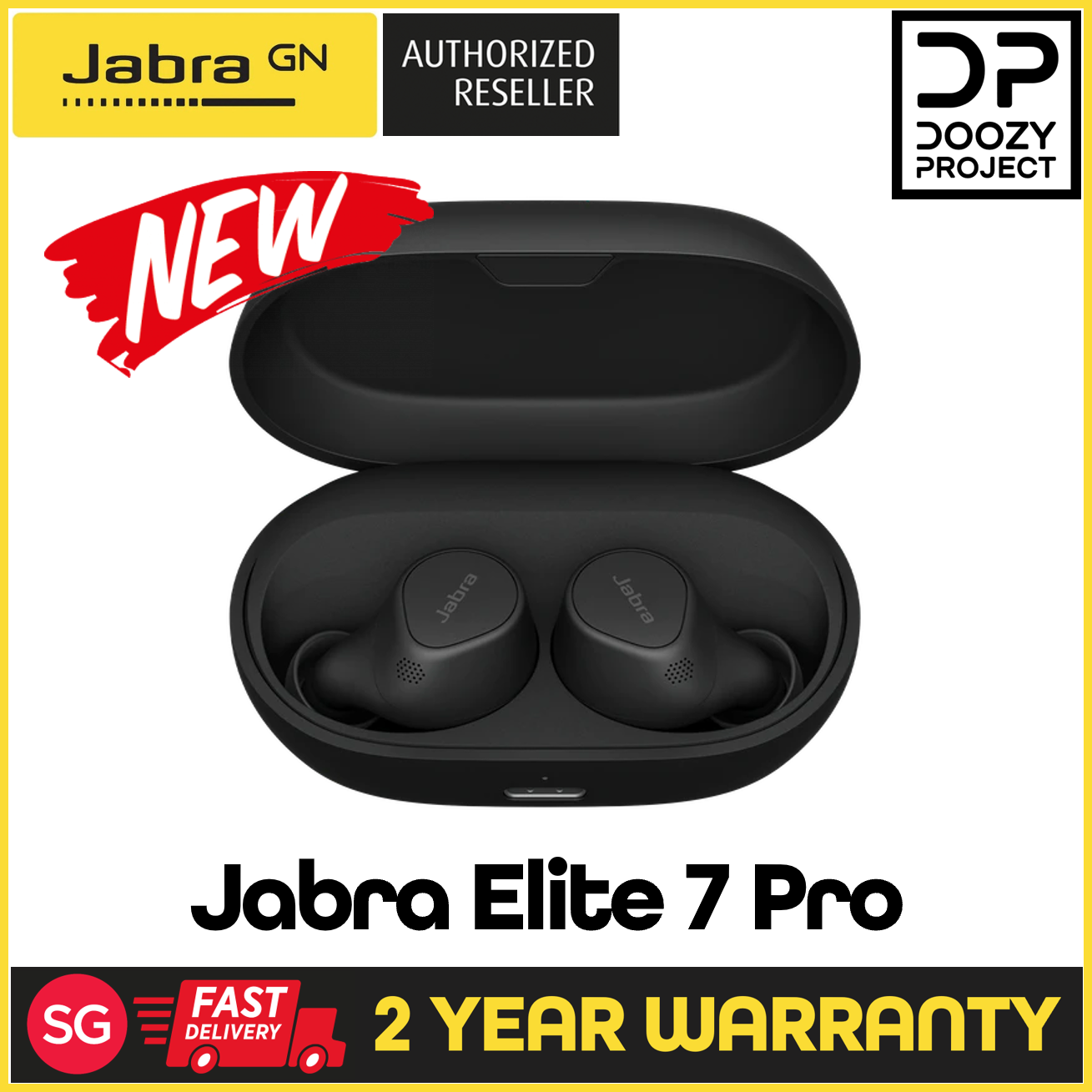 Jabra Elite 7 Pro - True Wireless Earbuds With MultiSensor Voice Technology (2 Year Official Jabra Warranty)
