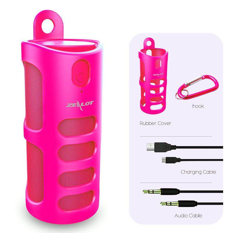 ZEALOT S8 Portable Bluetooth Speaker Wireless Subwoofer 3D Stereo Bass Touch Control TF Card AUX Play With Microphone