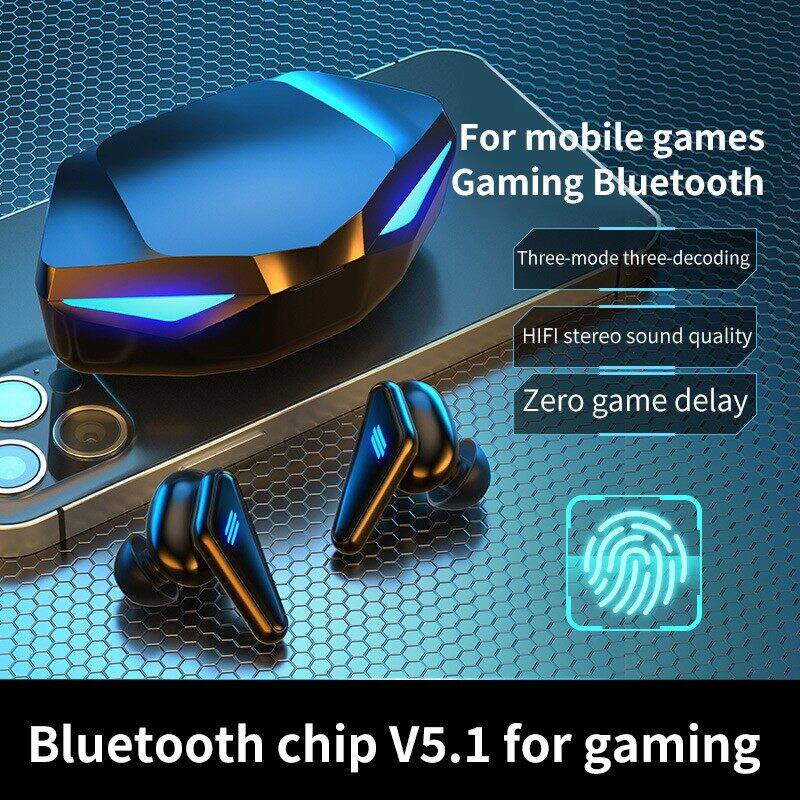 Vitog E6S A6S TWS Wireless Bluetooth Headphone with Mic,Touch Control Noise Cancelling Wireless Earbuds for Smartphone,HD Stereo Bluetooth Headset Waterproof Bluetooth Earphone for iphone Xiaomi Huawe