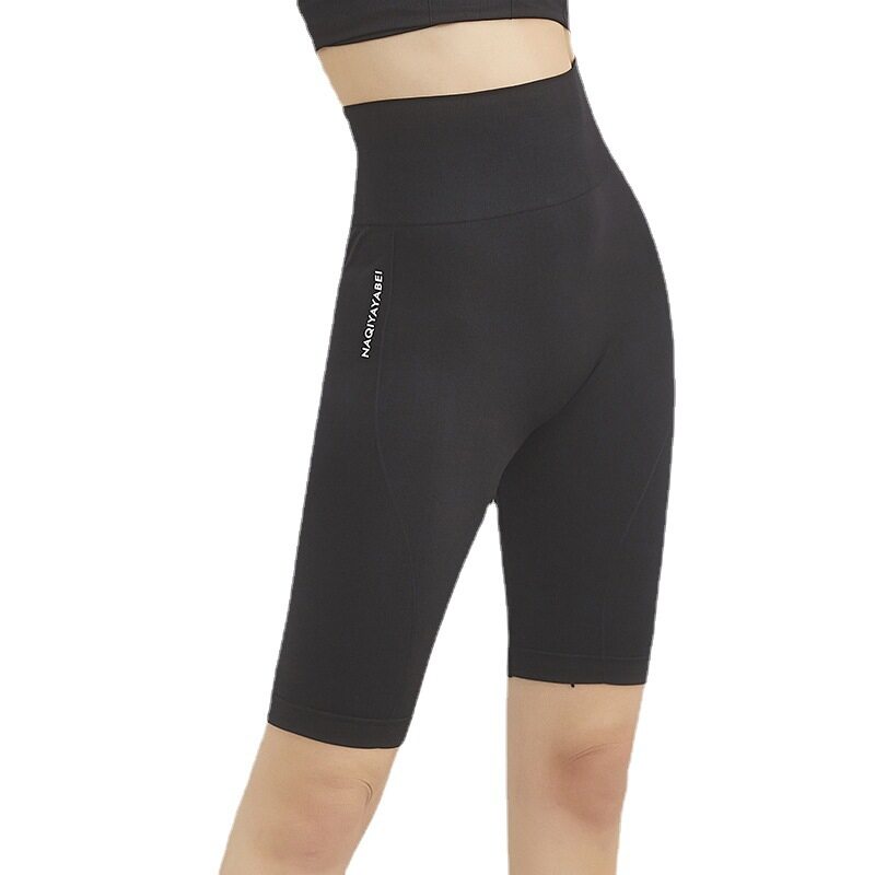 Yingbao Women Shorts Yoga Sport Fitness Running High Waist Body Shaping Safety Short Legging Pants 5-point Ladies Panties Girdle Seamless Underwear Underpants Big Plus Size