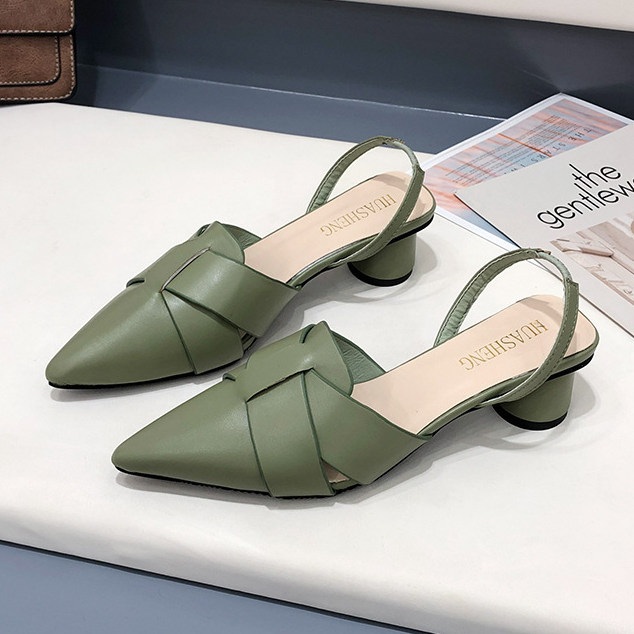 Women's Korean Fashion Girl High Heels Roman Sandals