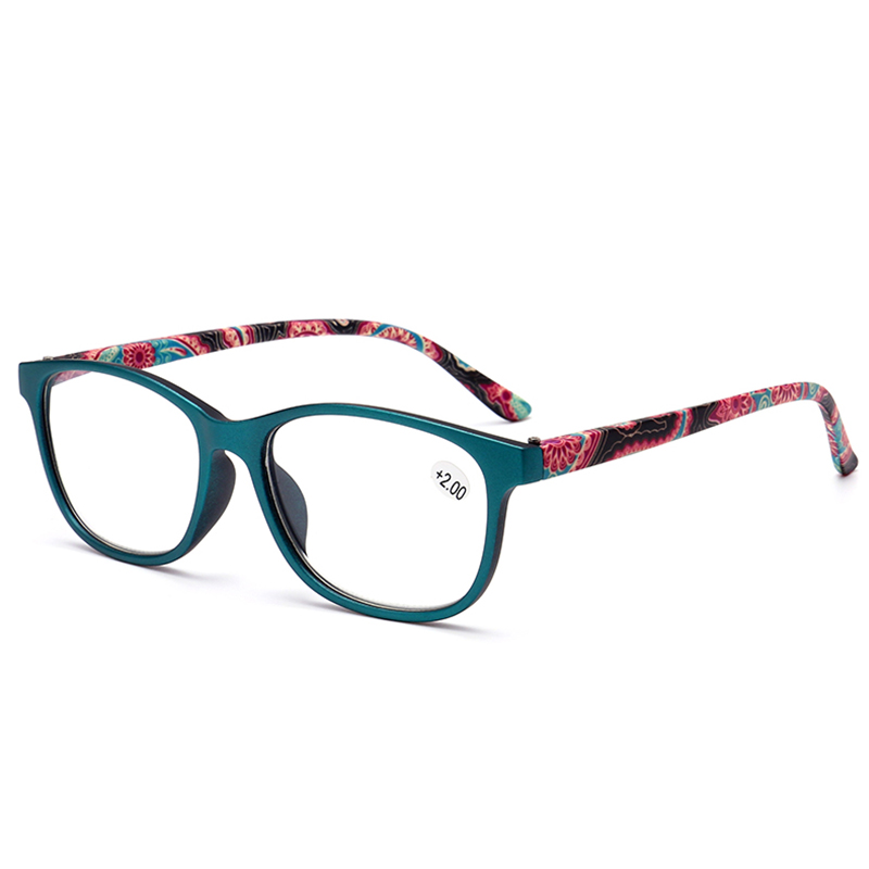 [SG Seller](Gift for parents)HOMY 【Green】Fashion, Elegant and Colorful HD Presbyopic Presbyopia Reading Glasses Color Legs Unisex (HM9006T) +100(+1.0)+150(+1.5)+200(+2.0)+250(2.5)+300(+3.0)