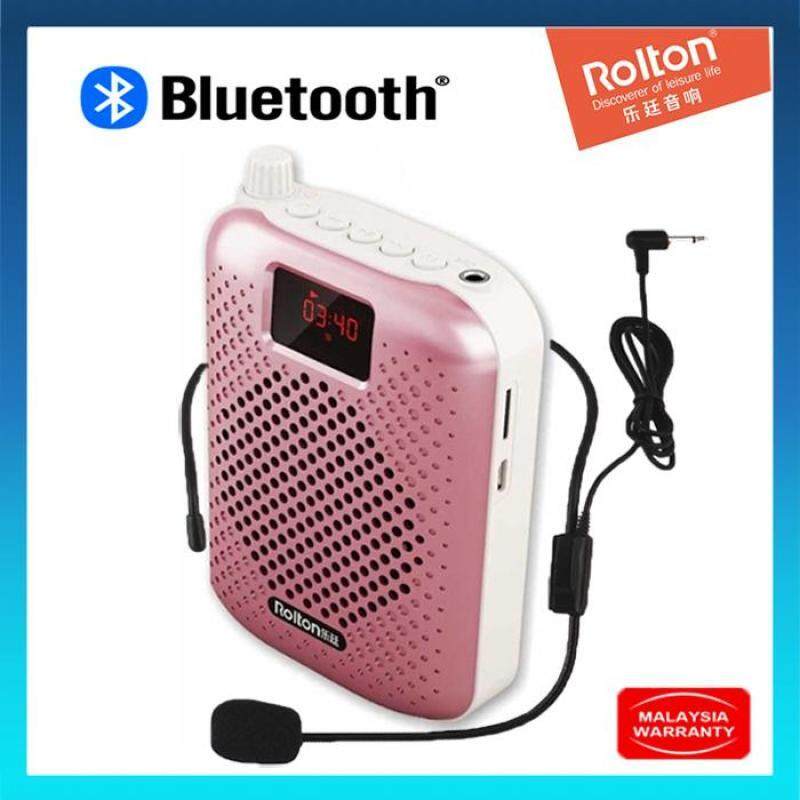 BassPal Rolton K500 Portable Bluetooth Loudspeaker Mini Voice Amplifier Microphone for Teacher Presenter Tour Guide Promotion