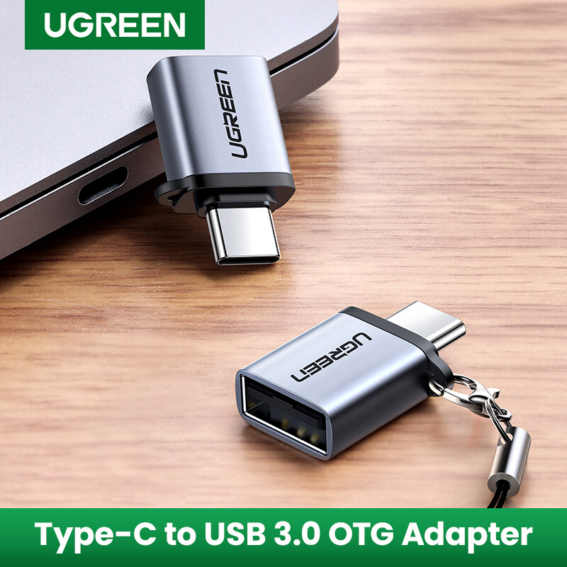 UGREEN Type C to USB 3.0 Adapter USB C OTG Adapter for iPad Pro 2018/2020 Chromebook Macbook Huawei P30 /P10/P20/Mate 9/Mate 10 Samsung S20 Xiaomi 4C Nexus 5X 6P LG G5 - intl