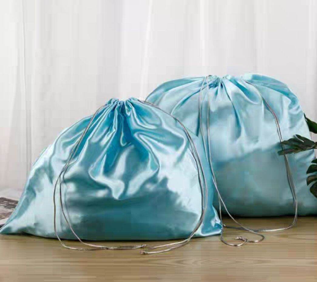 Drawstring Dust bag shoe bag silk satin material smooth bag protector storage bag