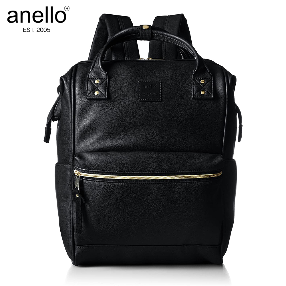 Anello Unisex Faux Leather Hinged Clasp Backpack AT-B1211 - Large Size