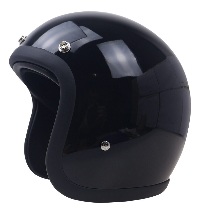 TT&CO 500TX Helmet Japan 3/4 Open Face Helmet FRP Harley Retro Helmet Motorcycle Riding Safety Helmet with DOT Sticker