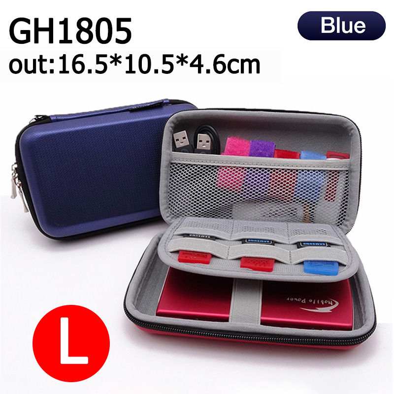 BlueWow BLACK Gaming headset bag square Storage Bag Bluetooth S07 Earbuds Case Protective Case Travel Bag Pouch Box  for Headset Earphones