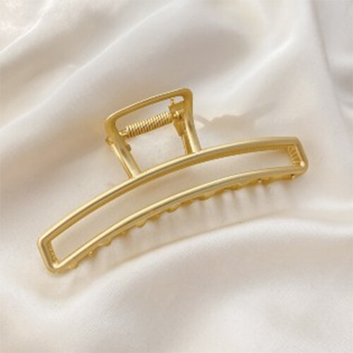 FINE TOO Korean Fashion Duckbill Gold Big Hairpin Temperament Disc Hair Clip Women Hair Accessories