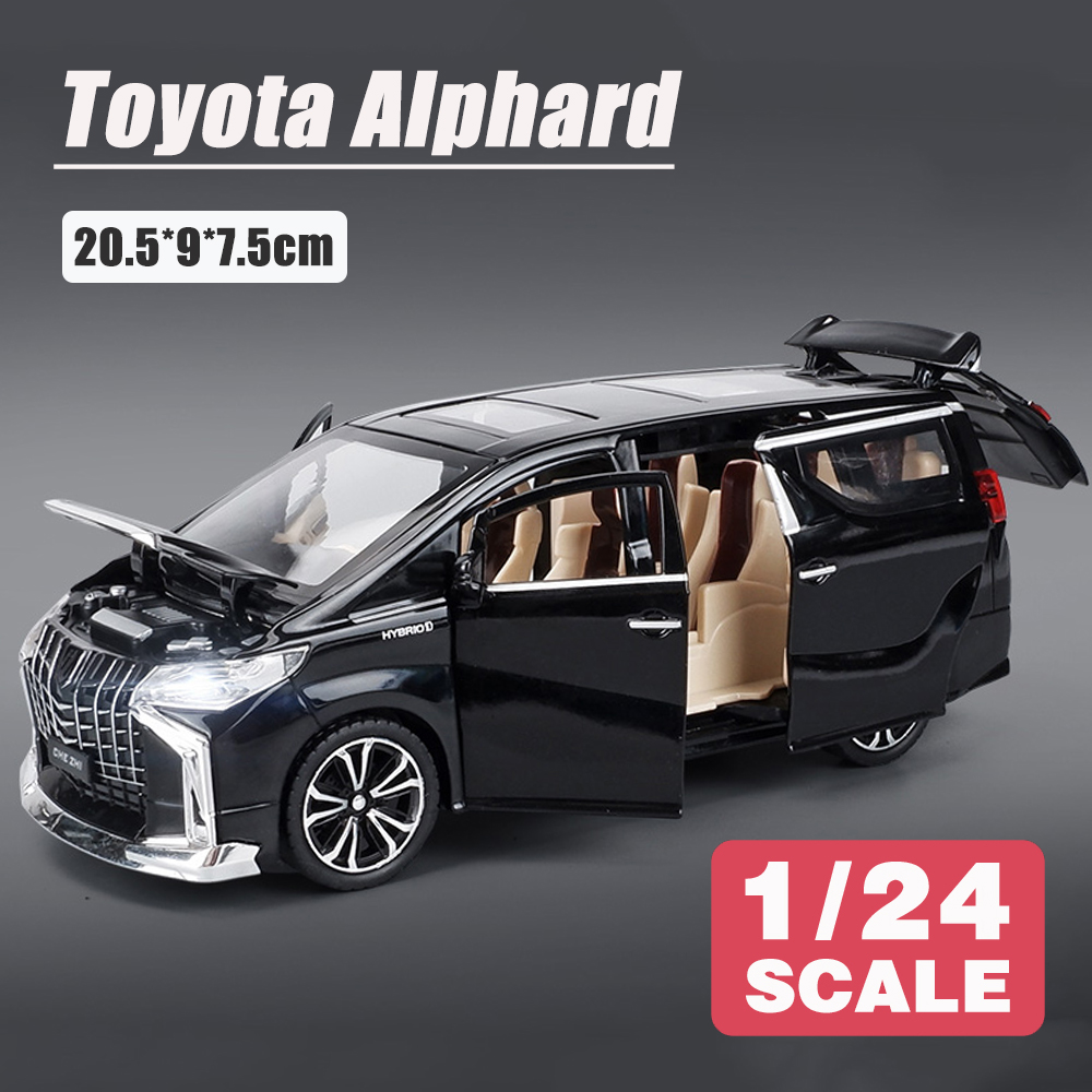 LEO 1:24 Toyota Alpha Diecast Model Car Toy Cars for Boys Toys Car For Kids Gift For Birthday