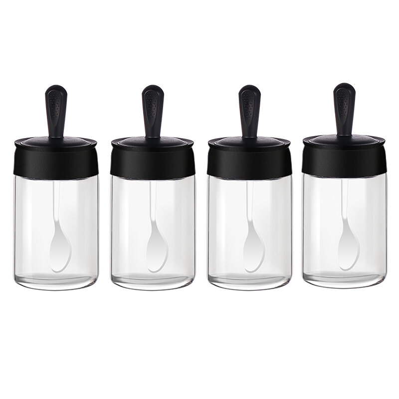 Small Oil Pot Glass Oil Bottle Leak-Proof Oil Tank Soy Sauce Vinegar Pot Kitchen Household Seasoning Bottle Set for Sesame Oil Bottle