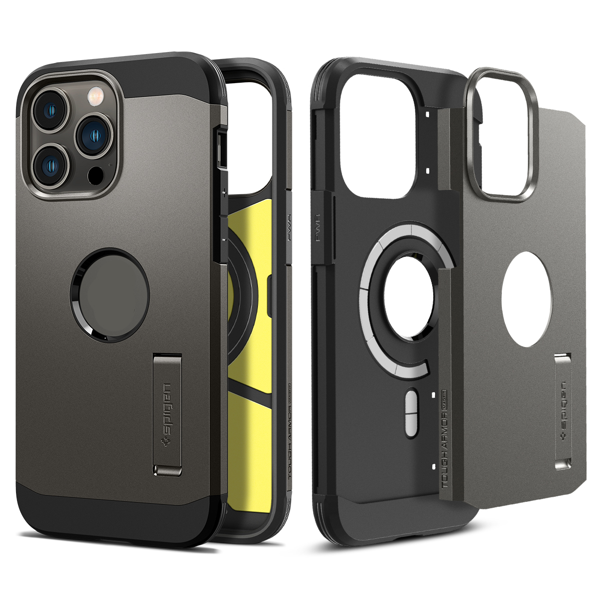 Spigen iPhone 14 Pro Max Case Tough Armor MagFit Casing with Magnetic Charging Compatible Drop Protection iPhone Cover