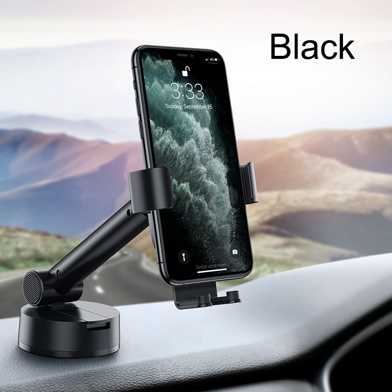 Baseus Gravity Car Phone Holder with Suction Base Retractable Adjustable For 4.7-6.5 inch iphone Auto Car Phone Stand Mount iphone 11 11 Pro Samsung S20 S10 Xiaomi HuaWei