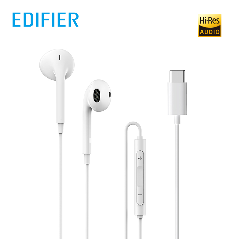 Edifier P180USB-C/PLUS  in-ear Earphone Hi-Res Audio Noise Canceling Build-in Mic Bass with Mic and In-line Control EQ option