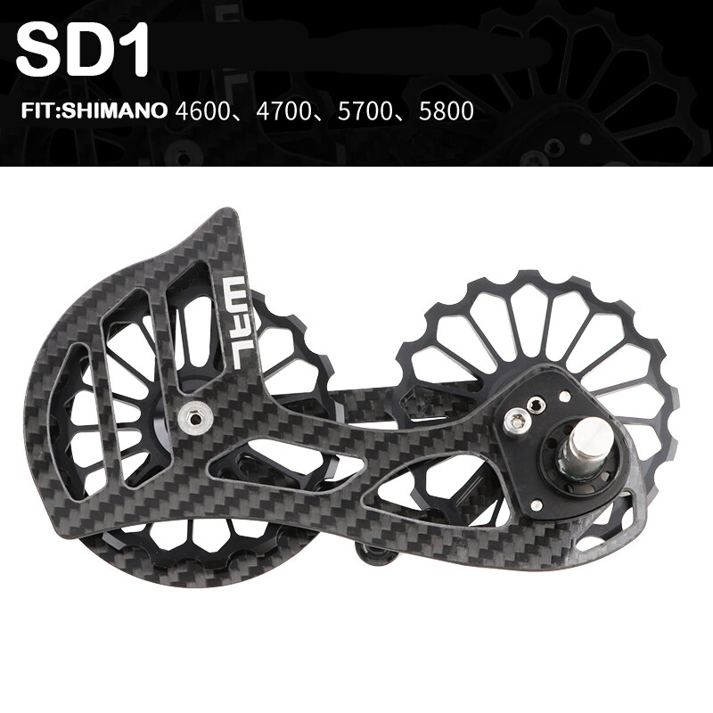 ANRANCEE Rear Derailleur Pulley Carbon Fiber For Shimano Road Bike 4600 4700 5700 5800 6700 6770 6800 9000 9070 7000 8000 8050 8070 9170 9150 9100 SRAM