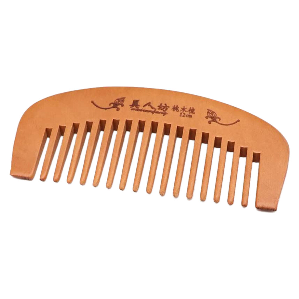 BEAUTYBIGBANG Random style  Handmade Wooden Hair Comb Curly Wide Toothed Wooden Comb, Anti-Static and Barrier-Free Hand Brushing Beard, Hair, Suitable for Women, Male Static Natural Wood Sandalwood Co