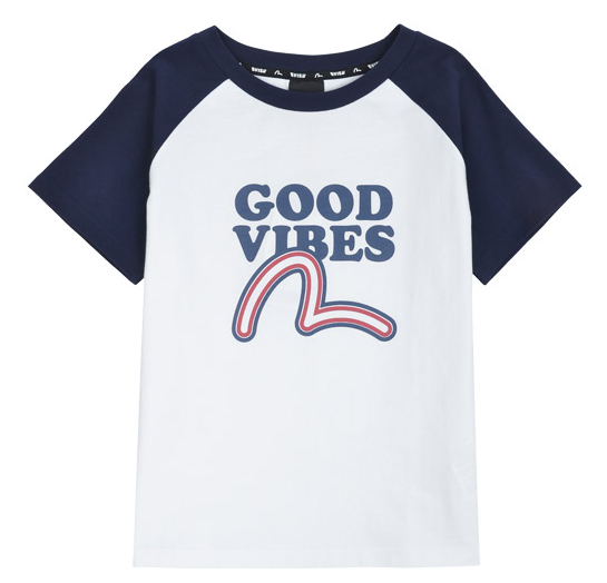 [EVISU KOREA] 100％ Authentic Slim Fit Naglan  T-shirt