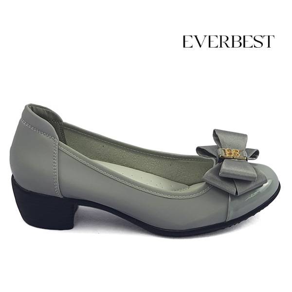 Everbest Women's Shoes - BT9011 Comfort Pumps with Bow & Cushion Heel Grip