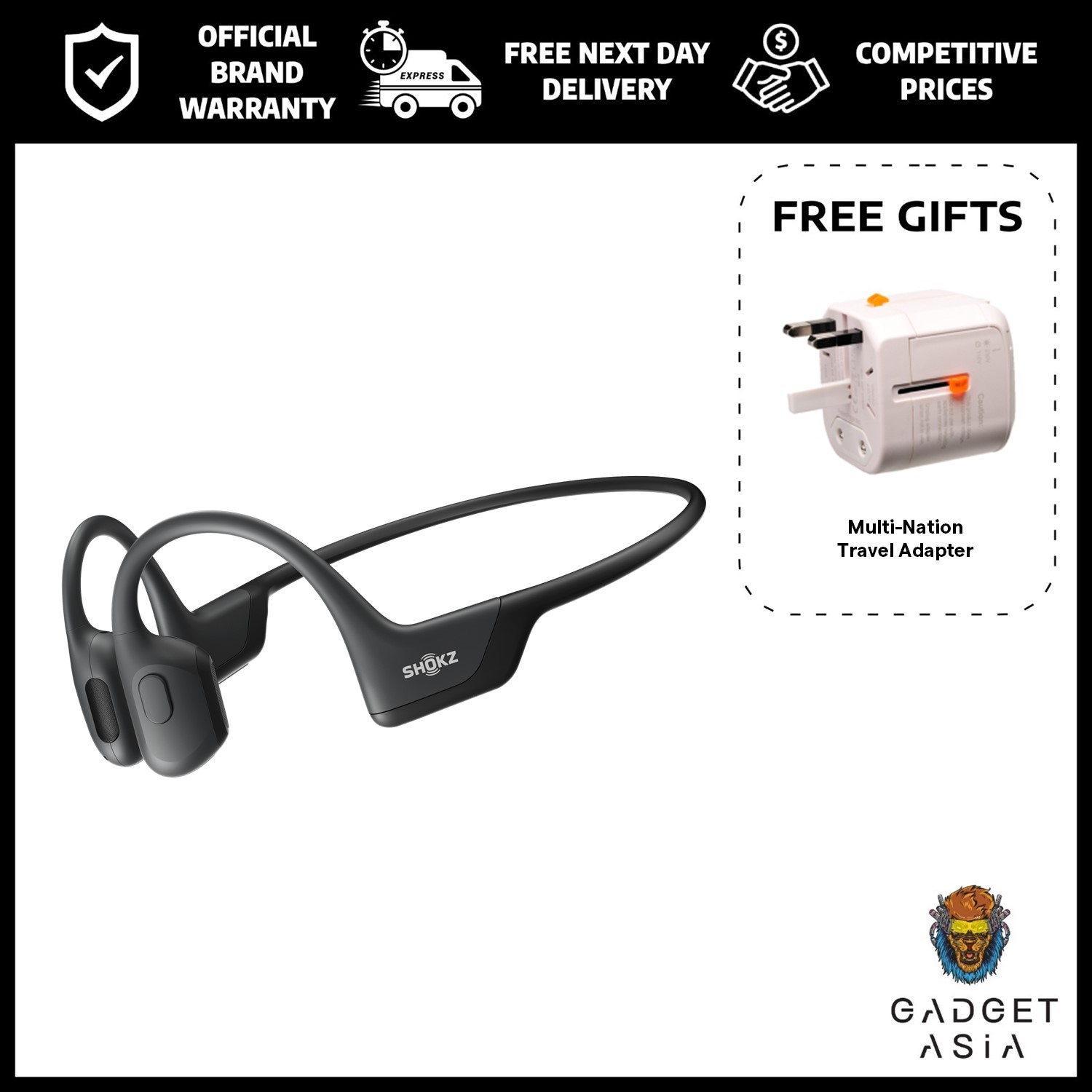 (NEXT DAY DELIVERY) Shokz OpenRun Pro Bone Conduction Sports Headphones