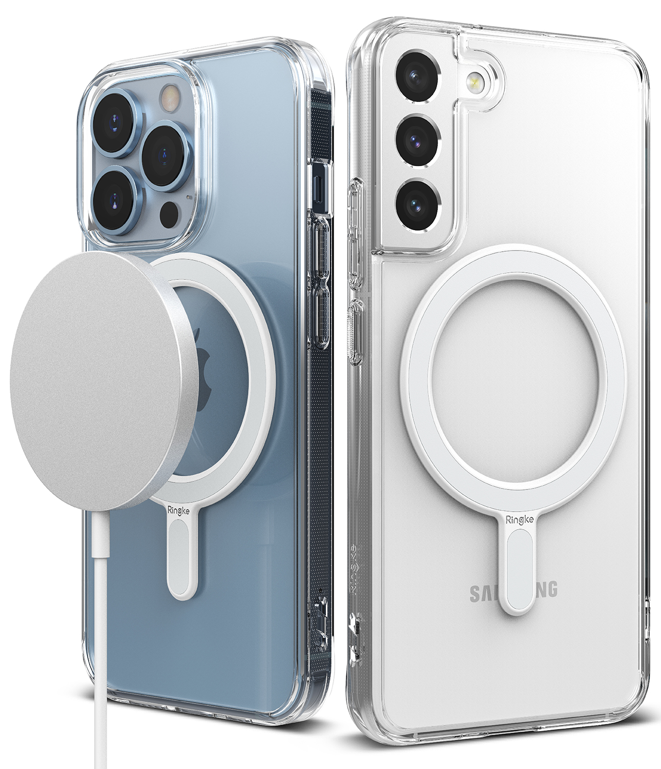 Ringke Magnetic Plate Sticker for Wireless Charging Universally Compatible Magnet Adhesive Ring