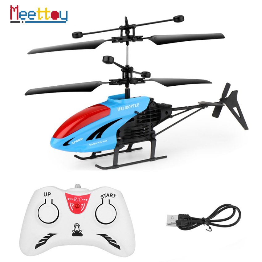 Meettoy Remote Control Helicopter Toy Rechargeable Infrared Induction Aeroplane RC Flying Toy for Kids Boy Birthday Gift