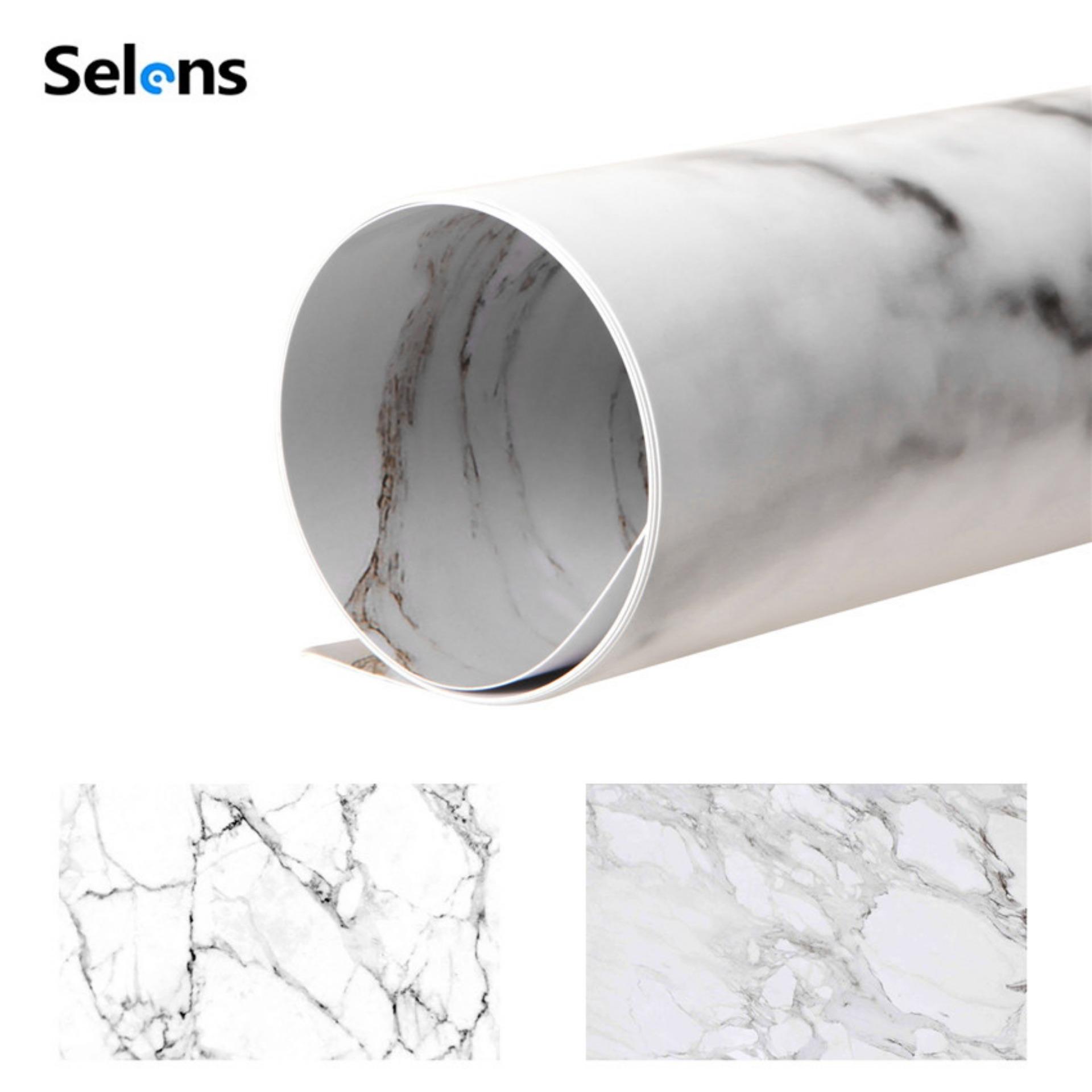 Selens 54x85cm Lifelike Double Sides Wood Backdrop Paper Wallpaper Food Grain Photography Photo Studio Background