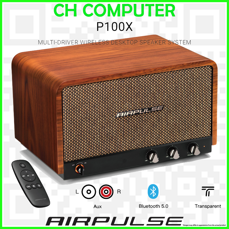 AIRPULSE P100X multi-driver wireless desktop speaker system