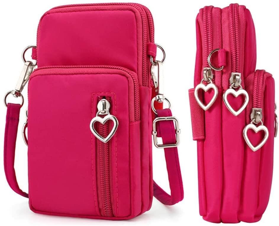 Unisex Women Men Crossbody Bag Waterproof Pocket Mobile Cell Phone Cash Mini Small Pouch Casual Shoulder Bag