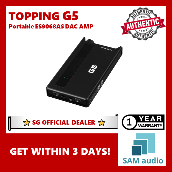 [?SG] TOPPING G5 PORTABLE ES9068AS DAC AMP