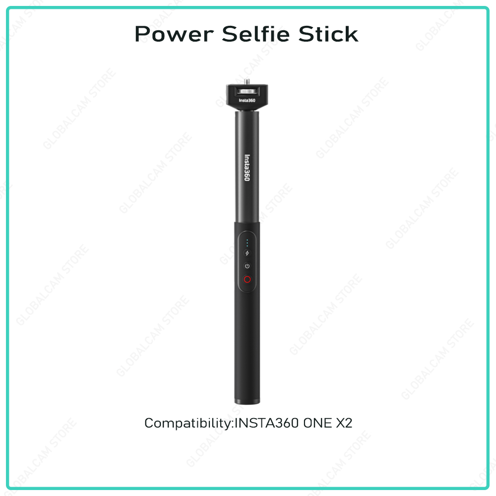 Original Insta360 Power Selfie Stick High-performance built-in battery boosts your camera's power Compatibility Insta360 X3/ONE X2