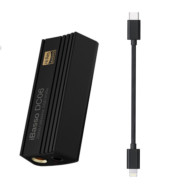 NEW IBasso DC06 Decoding Headphone Amplifier Type-CLightning To 3.5mm4.4mm Dual ES9219C DAC